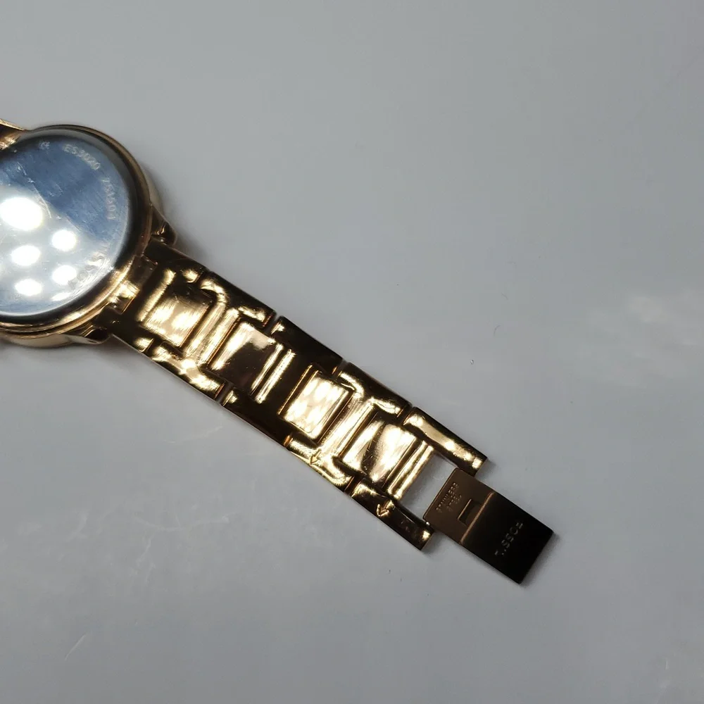 Fossil Watch ES3020 Jesse Rose Gold Stainless Steel Crystal Bezel Watch Parts